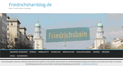 Desktop Screenshot of friedrichshainblog.de